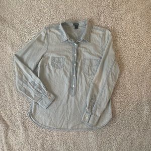 J.Crew Chambray Popover